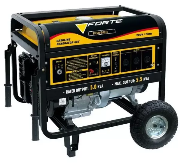 Генератор бензиновий 5.5 кВТ Forte FG6500