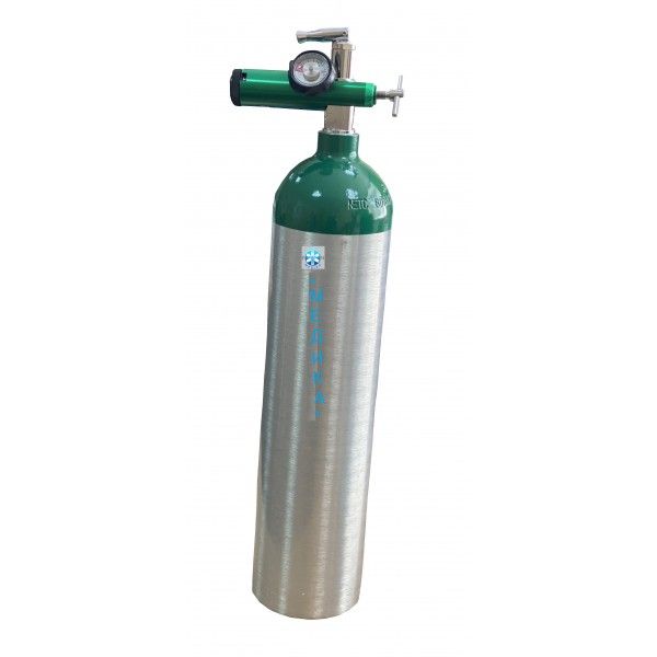 Баллон кислородный (кислородный ингалятор) 3 литра в алюминиевом кейсе