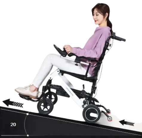 Коляска інвалідна електрична складна полегшена D6033