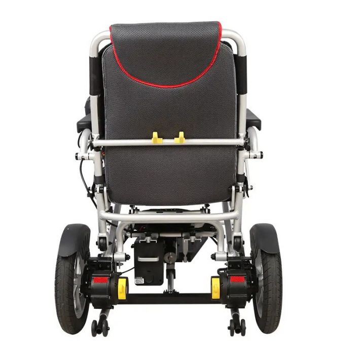 Коляска инвалидная электрическая складная облегченная с пультом управления D6034