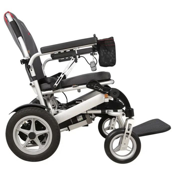 Коляска інвалідна електрична складна полегшена з пультом керування D6034
