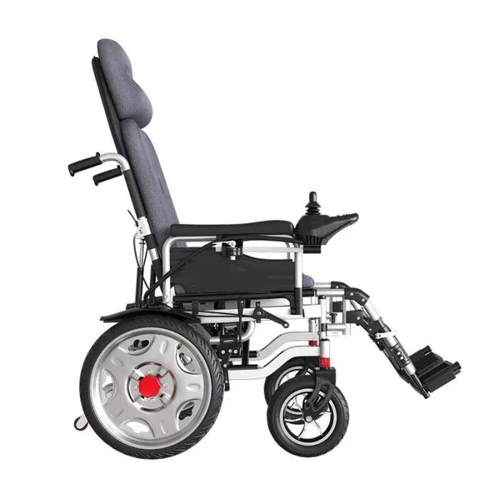 Коляска інвалідна електрична складна з підголовником D812
