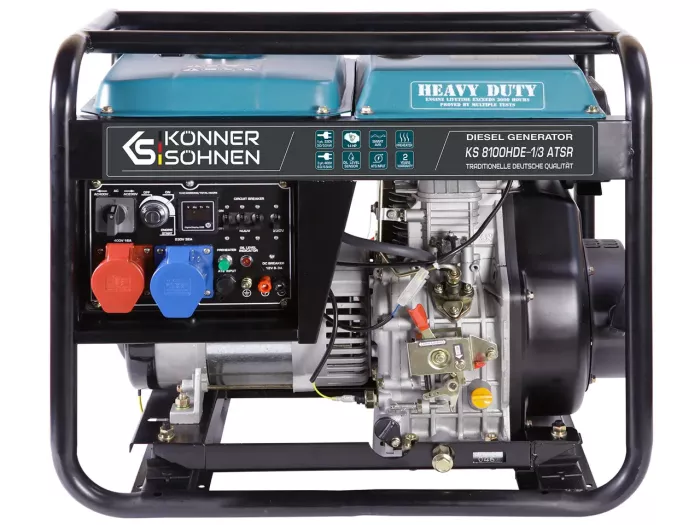Генератор дизельний 6.5 кВт Німеччина KS 8100HDE-1/3 ATSR (EURO V)
