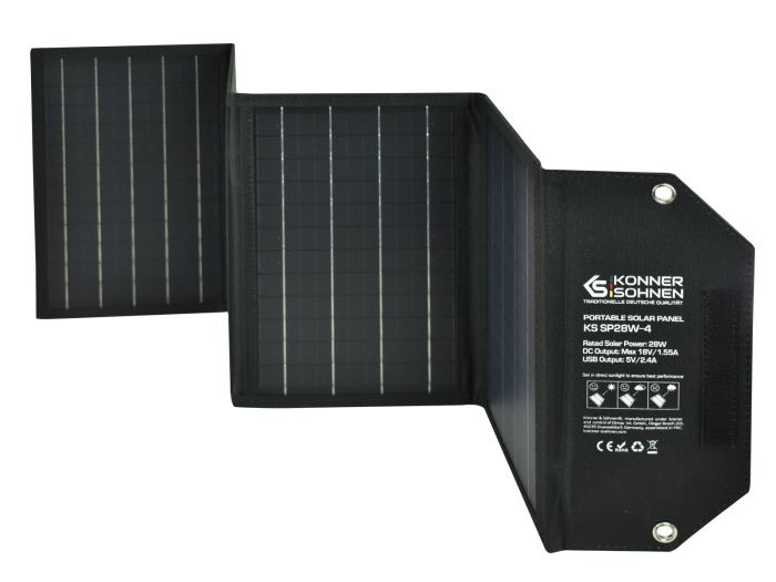 Портативная солнечная панель 28 Вт Германия KS SP28W-4