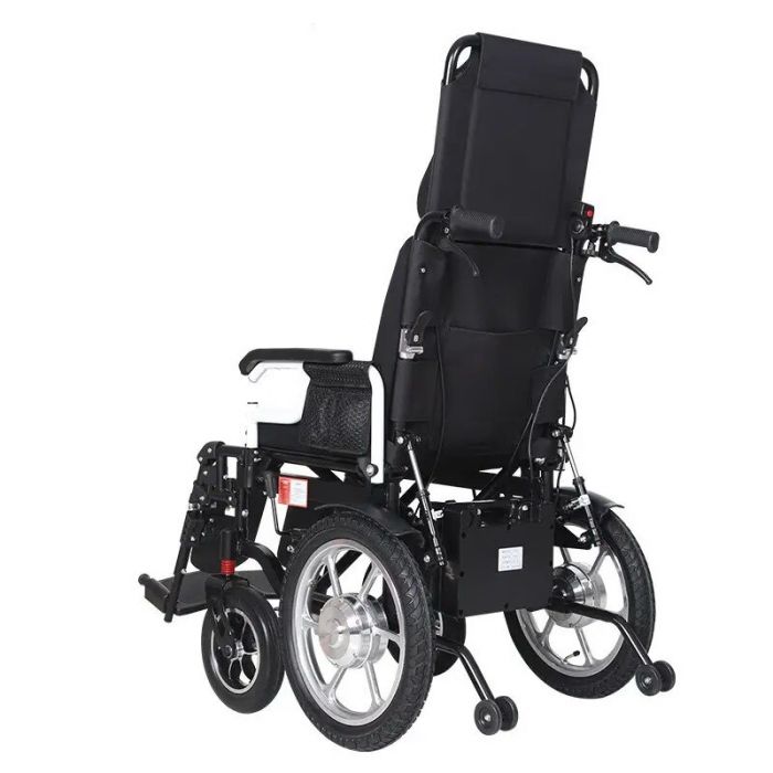 Коляска інвалідна електрична складна з високою спинкою D806