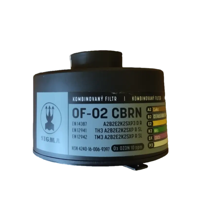 Протигаз цивільний ІЗОД-1 CBRN (тип ЦП7) з фильтром Sigma OF-02 A2B2E2K2SXP3DR