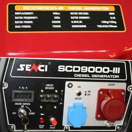 Генератор дизельний 7 кВт Senci SCD 9000-III