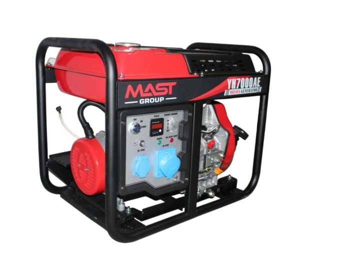Генератор дизельний 5 кВт Mast Group YH7000AE з газовою плиткою Orcamp CK-505 та обігрівачем Gardyer HE2000