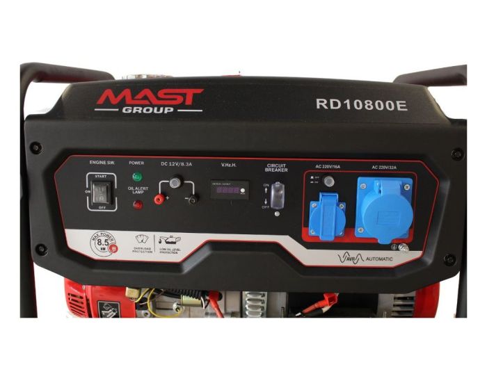 Генератор бензиновий 8.5 кВт Mast Group RD10800E з газовою плиткою Orcamp CK-505 та обігрівачем Gardyer HE2000