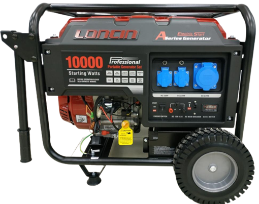 Генератор бензиновий  7.7 кВт Loncin LC 10000 D-AS