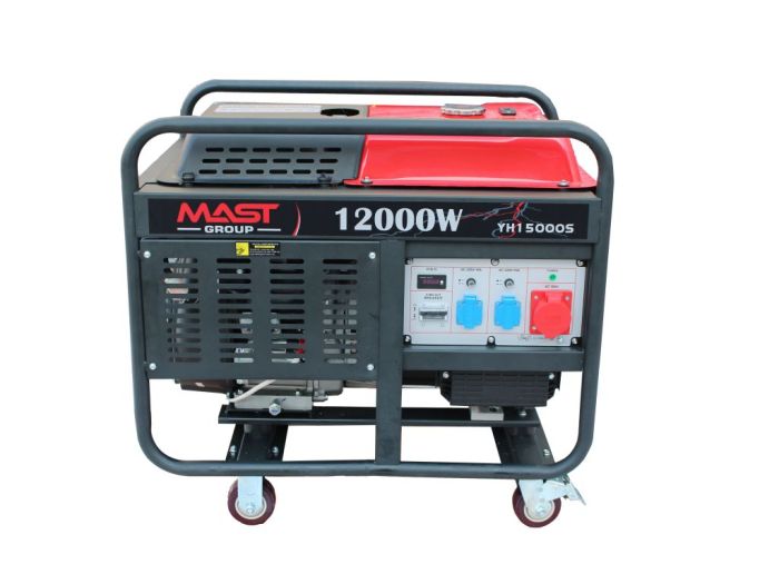 Генератор бензиновий 13 кВт Mast Group YH15000S з газовою плиткою Orcamp CK-505 та обігрівачем Gardyer HE2000