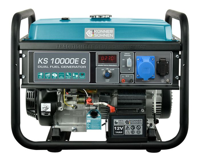Генератор газобензиновый 8 кВт Германия KS 10000E G