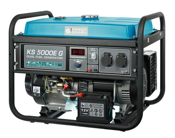 Генератор газобензиновий 4.5 кВт Німеччина KS 5000E G