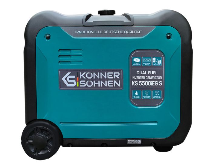 Генератор инверторный газобензиновый 5.5 кВт Германия KS 5500iES S
