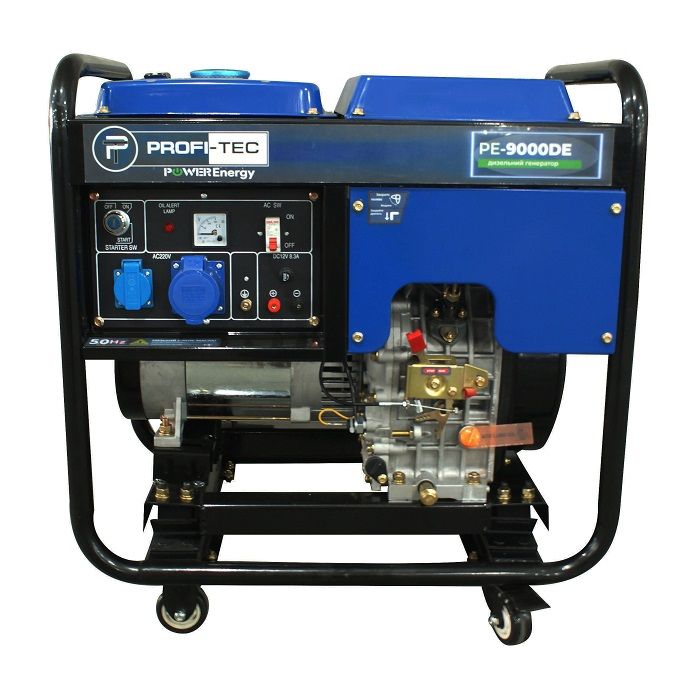 Генератор дизельний 9 кВт PROFI-TEC PE-9000DE