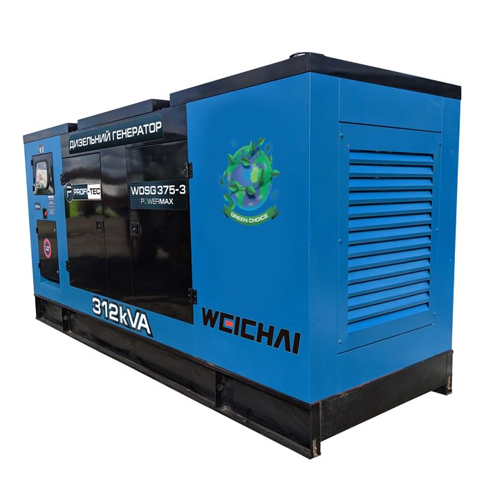 Генератор дизельний 300 кВт PROFI-TEC WDSG375-3